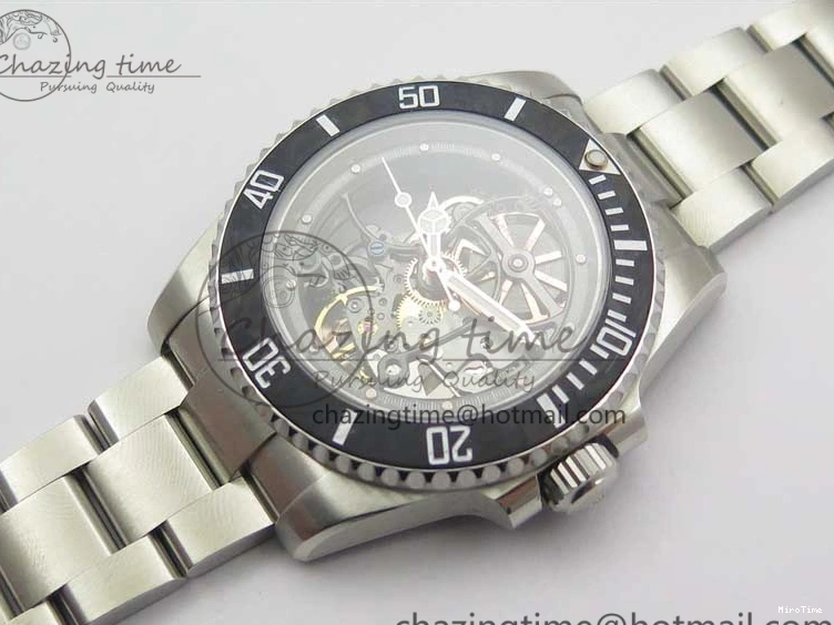 MiroTime 0214 Durable Andrea Pirlo Project Skeleton Submariner SS VRF Best Edition on SS Bracelet SA 2985